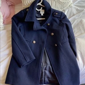 Gap kids girls’ medium navy pea coat